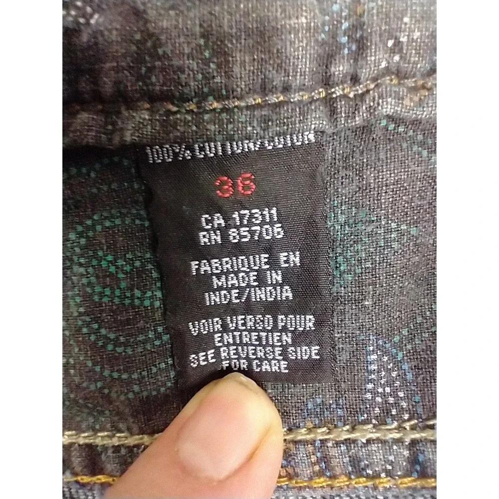 Buffalo David Bitton Driven Mens Straight Leg Jeans Blue Denim 36x30 (Tag 36x34)